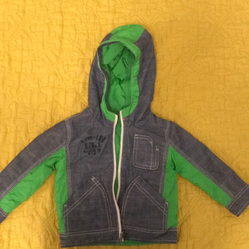 Baby Diesel reversible rain jacket. 12 month